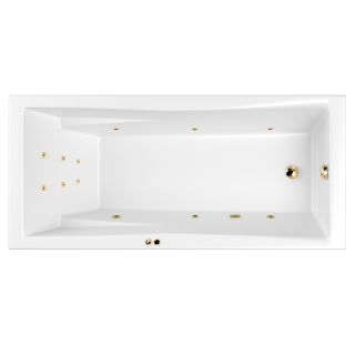 Гидромассажная ванна WHITECROSS Palace 0104.170075.100.LINE.GL 170x75 см Line золото